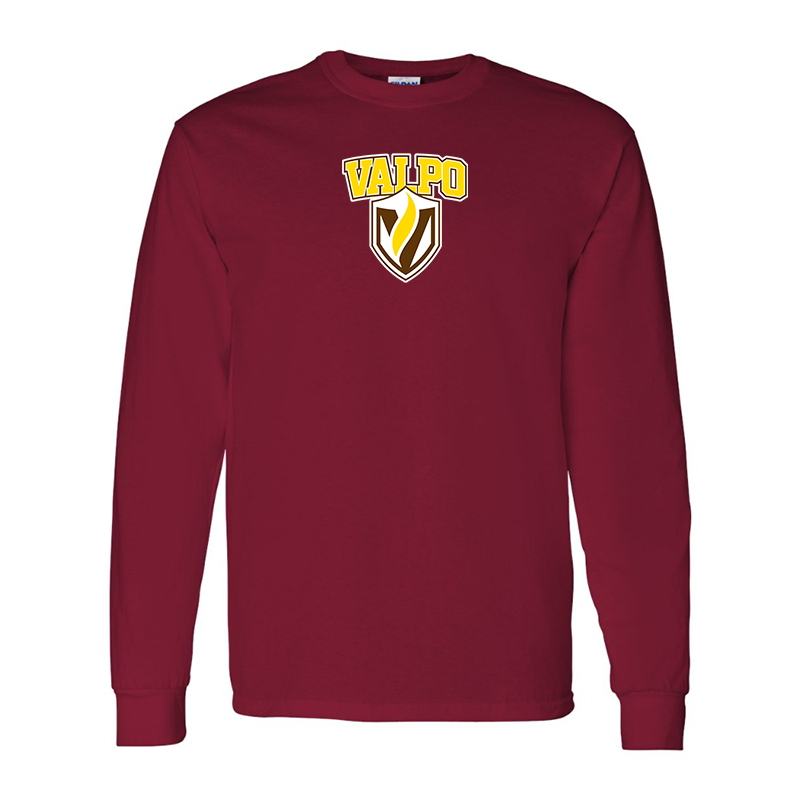 Men's Valparaiso Crusaders Gildan Heavy Cotton Long Sleeve T-Shirt